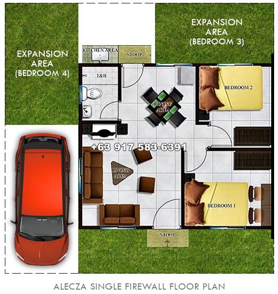 Alecza in Bria Homes Executive Calamba is near Camella Los Banos House for Sale