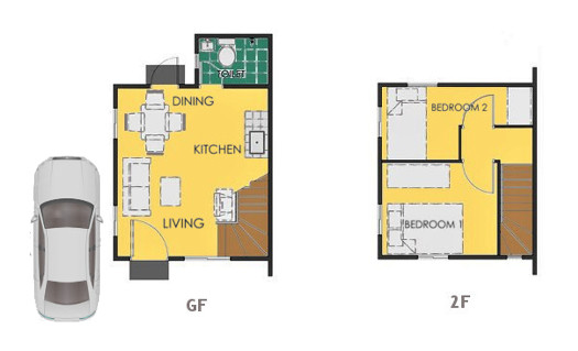 Reva Floor Plan House and Lot in Los Banos